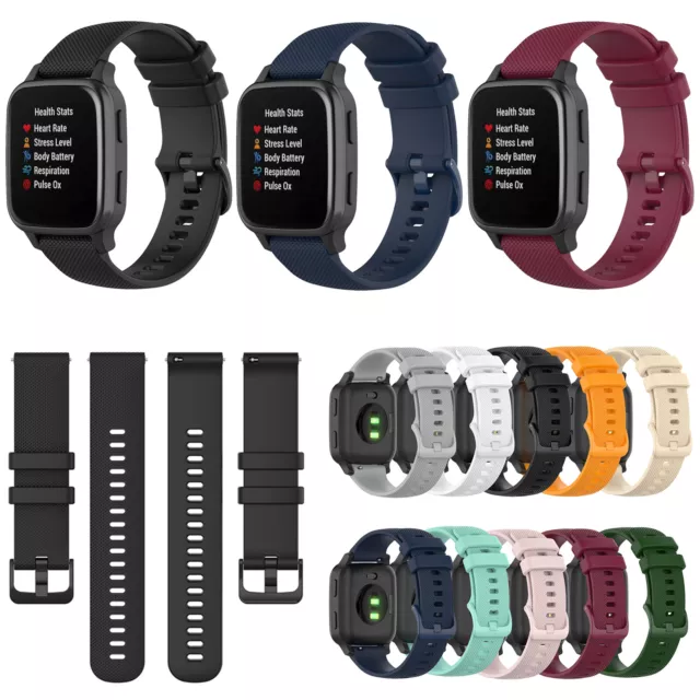 20mm Watch Bracelet Strap Band for Garmin Venu Sq/VivoMove/Forerunner 245 645 ##