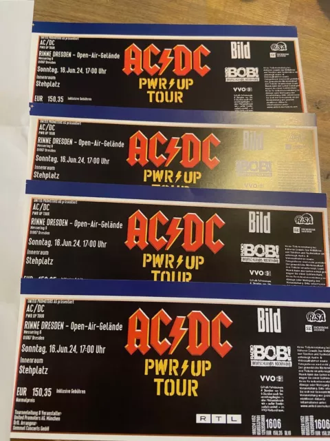 AC/DC Tickets Dresden 16.06.24 Stehplatz Innenraum