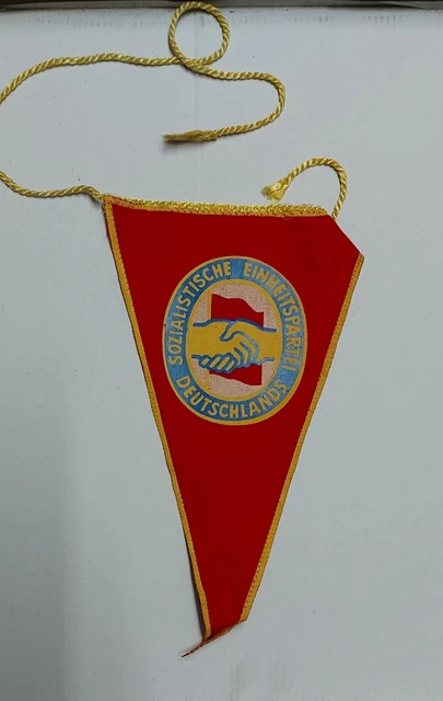 Wimpel - Ddr Sozialistische Einheitspartei Deutschlands Sed