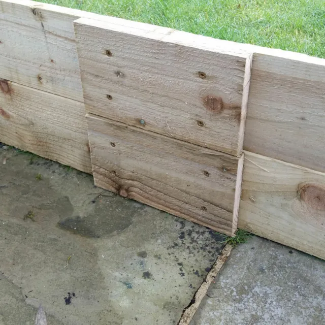 Wooden Garden Raised Grow Beds - FSC Timber-Treated-Various Sizes-Planter Trough 2