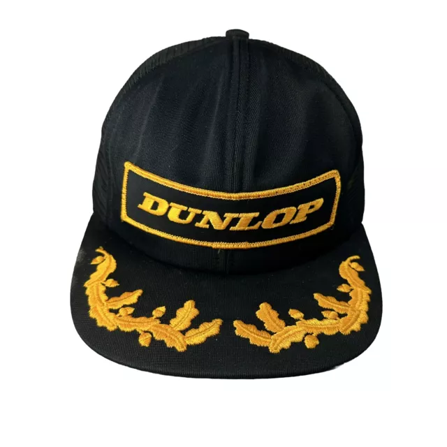 NOS Vintage Dunlop Trucker Hat, Cap w/ Patch, Scrambled Eggs - Swingster