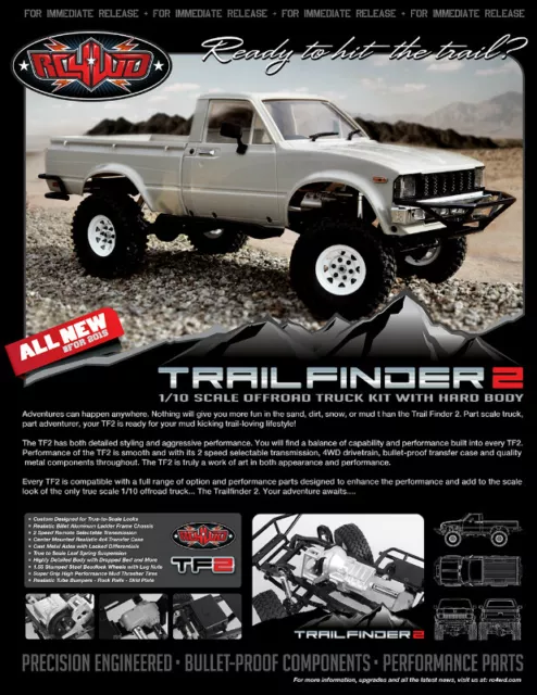 RC4WD Z-K0049 Trail Finder 2 Truck Kit W-Mojave II Bodywork Set