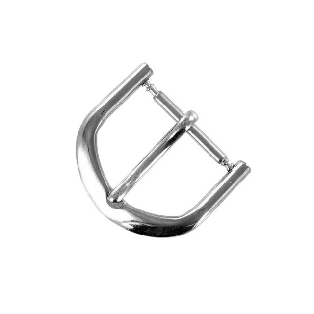 Boucle à Ardillon 16mm de remplacement en Métal Alloy Chromé pour Bracelet de Mo