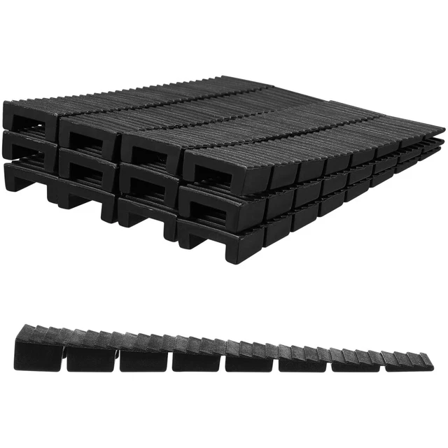 Guarnizione Cunei Plastica Shims Livellamento Shims Toilette Nero Abs