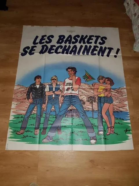 Affiche de cinéma d'époque du film: LES BASKETS SE DECHAINENT de 1976(120x160cm)