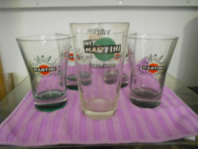 5 bicchieri MARTINI bellissimi!! d