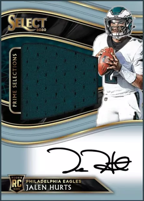 2020 Panini Select Rookie Patch Autograph RARE - JALEN HURTS RPA RC Digital Card