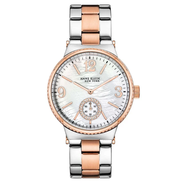 NWT Anne Klein New York Two-Tone Stainless Steel Ladies Watch  12/2341MPRT