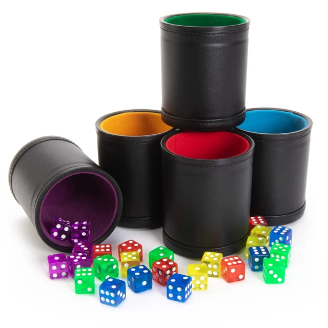 Brybelly Dice Set with Dice Shaker Cup - Perfect for Casino Dice Game - Dice ...