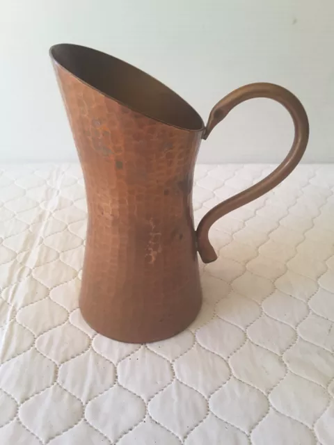 Mid Century WEEDA Tasmania Hand Beaten Copper WATER JUG - Scandinavian Style