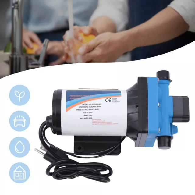 12 Volt 5.0 GPM Marine Water Pump 110V 55PSI High Pressure RV/Boat/Marine