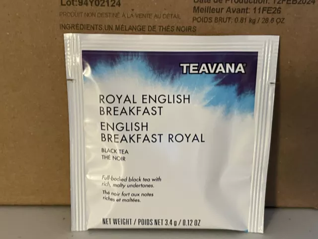 Starbucks Teavana Royal English Breakfast - Box of 100 Sachets - BB: Feb 2026
