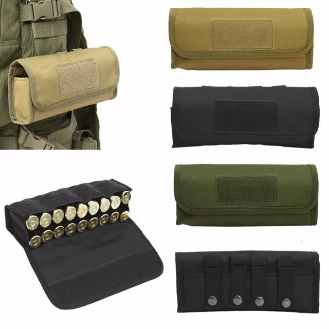 TACTICAL MOLLE 18 Rounds Shotgun Shell Ammo Holder Magazine Pouch For ...