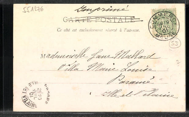 CPA Commercy, Rue Carnot 1901 2