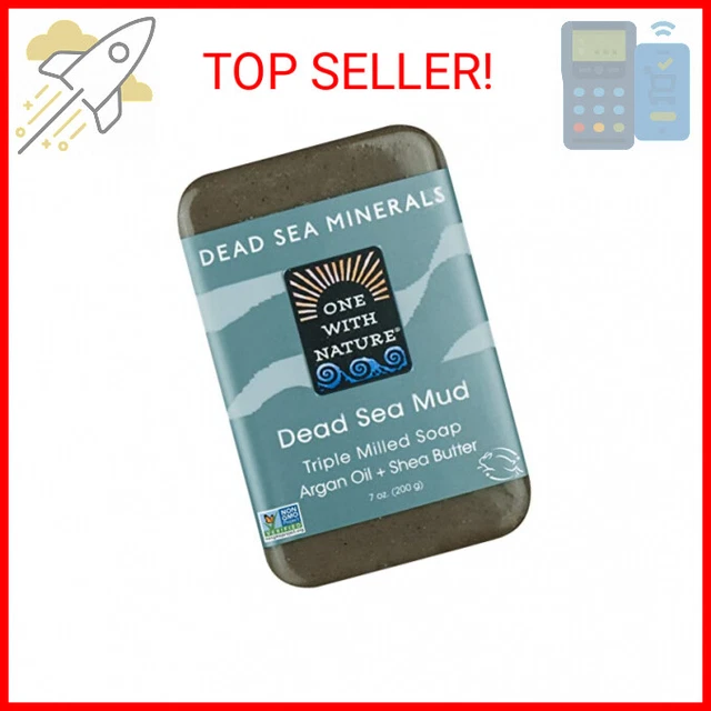 One With Nature Dead Sea Mud Bar Soap, 7 Oz.