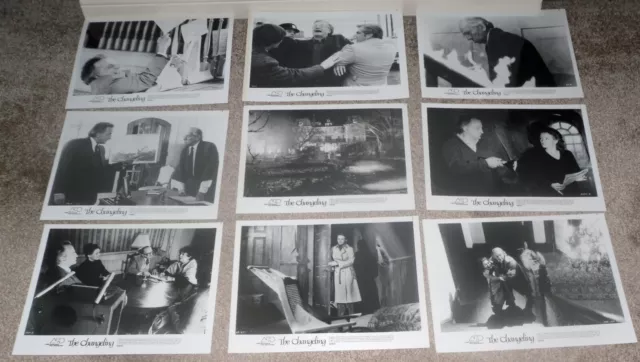 THE CHANGELING original 1980 set of 9 b/w lobby still photos GEORGE C. SCOTT