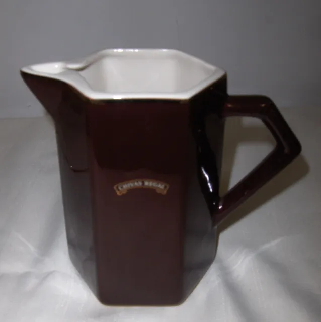 VINTAGE CHIVAS REGAL SCOTCH WHISKY WHISKEY CERAMIC BROWN PITCHER by HCW PROMPOTS