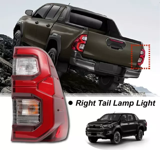 Rear Right LED Tail Light Back Lamp For Toyota Hilux Revo Rocco SR5 2020-2024