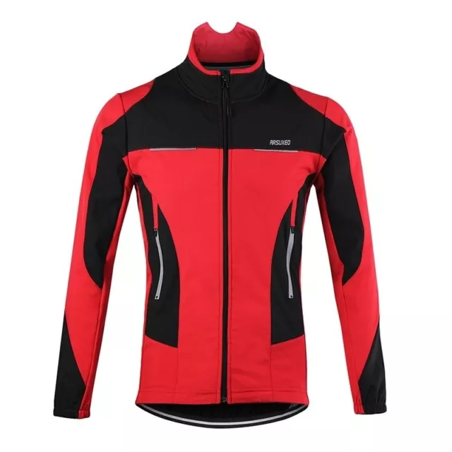 Chaqueta de ciclismo térmico Bicicleta de invierno deportivo impermeable viento