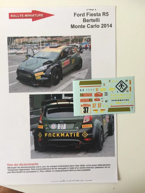 DECALS 1/43 FORD FOCUS BOLAND RALLYE MONTE CARLO 2006 WRC RALLY