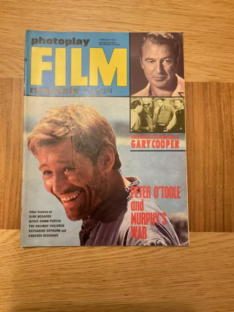 1971 February Photoplay Film Monthly Magazine - Peter O'toole