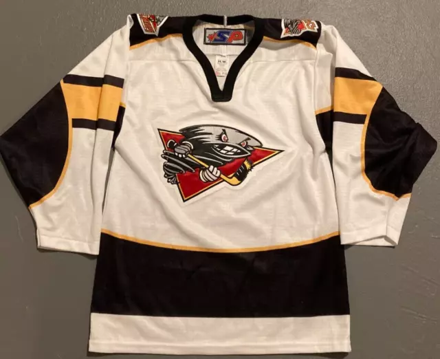 El Paso Rhinos Black NAHL Sewn Hockey Jersey Men Size 4XL