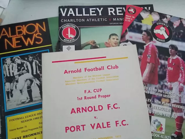 Vintage football programmes - is your team listed?