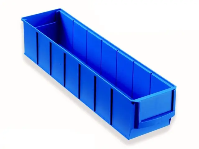 48 Industriebox Lagerbox Lagerkasten Universalbox SET 400x91x81 mm blau