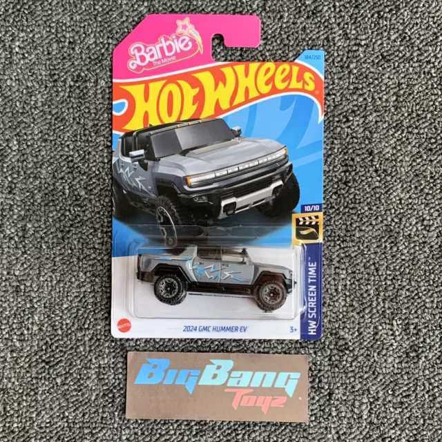 HOT WHEELS BARBIE The Movie 2024 GMC Hummer EV 184 Mainline 2023 Case