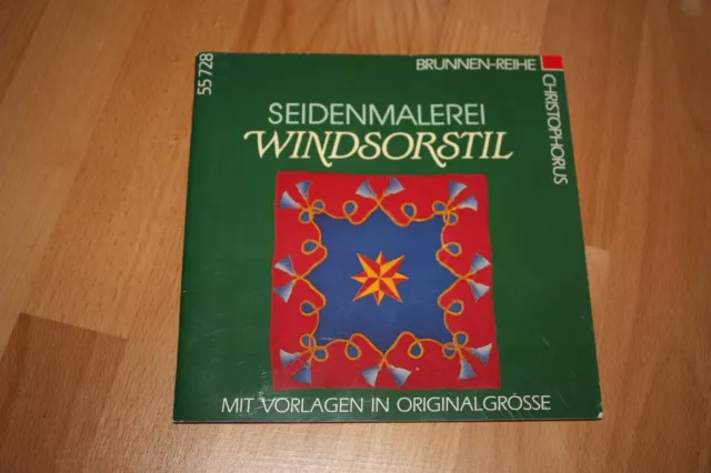 "Seidenmalerei-Windsorstil" inkl. Malvorlagen+ Autogramm Angelika Wagener 1994