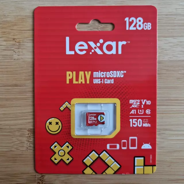 Tarjeta Micro SD Lexar PLAY 128 GB, microSDXC UHS-I hasta 150 MB/s - ¡SIN PRECIO BASE!¡!