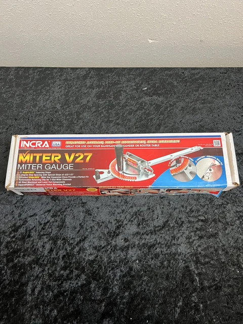 INCRA MiterV27 Miter Gauge for Table & Band Saws, Router Tables & Sanders