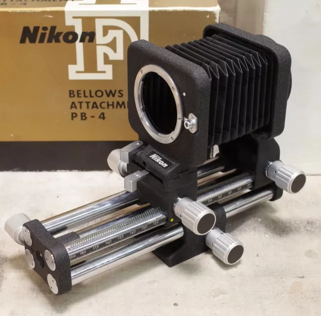 NIKON PB-4 Focusing Attachment Swing/Shift BELLOWS •• NICE! NIKON PB-4 Focusing Attachment Swing/Shift BELLOWS •• NICE!