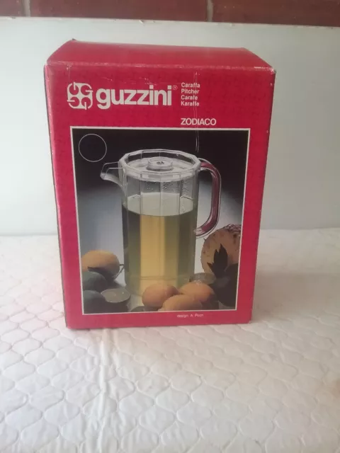 Vintage Guzzini “ZODIACO” Pitcher CARAFE BOXED AS NEW