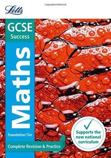 Letts GCSE : GCSE 9-1 Maths Foundation Complete Revis FREE Shipping, Save £s