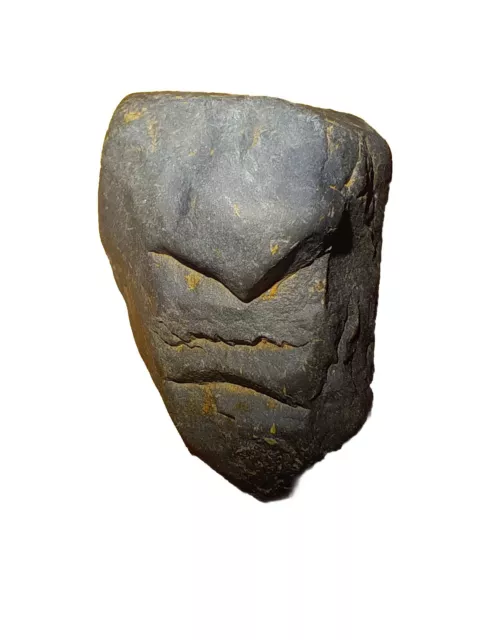 Ancient Native American Indian Face Stone Artifact Effigy Stone Tool Rock Art