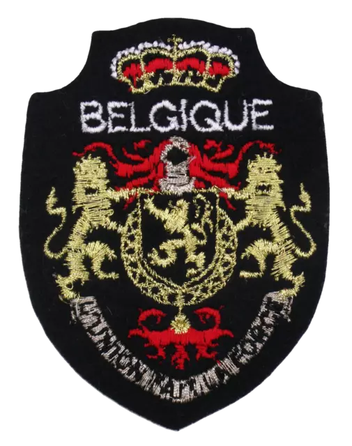 Ecusson brodé (patch/embroidered crest) ♦ Belgique
