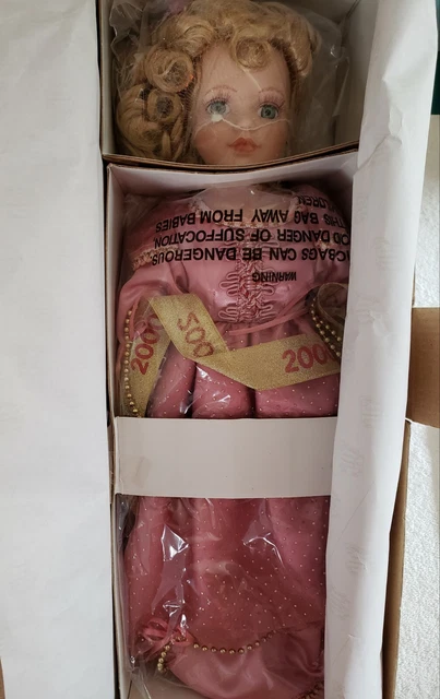 Heritage Signature Collection -  2000 Millennium Porcelain Doll - Crystal - Pink