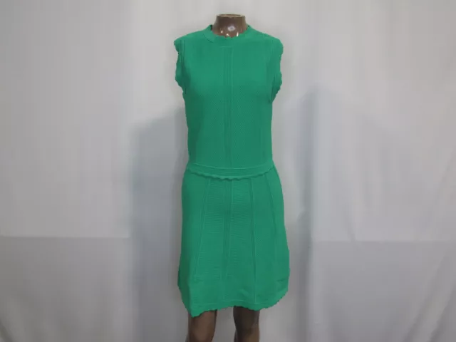 The Kooples Womens Size Large Dress Romantic Mixed Knit Green