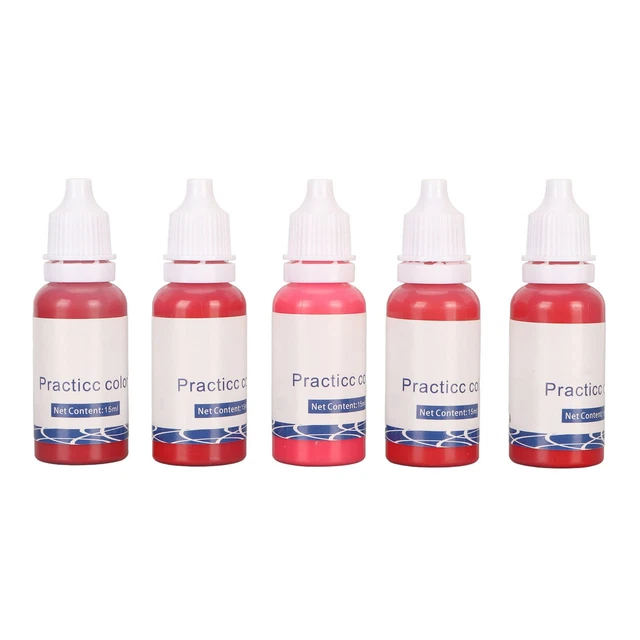 5 Colors Microblading Lip Pigment High Saturation Fast Coloring Lip Permanen Sd0