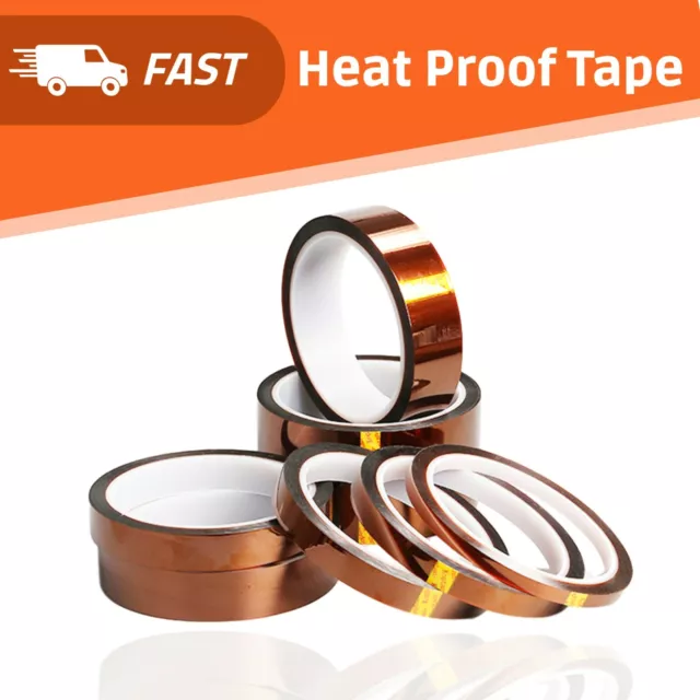 Heat Proof Thermal Tape Heat Resistant Sublimation Adhesive 5/10/15/20/30mm*33m