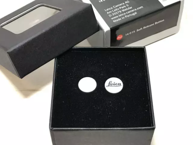 Botón de liberación suave genuino Leica M 12 mm letras plateadas "Leica"... 2
