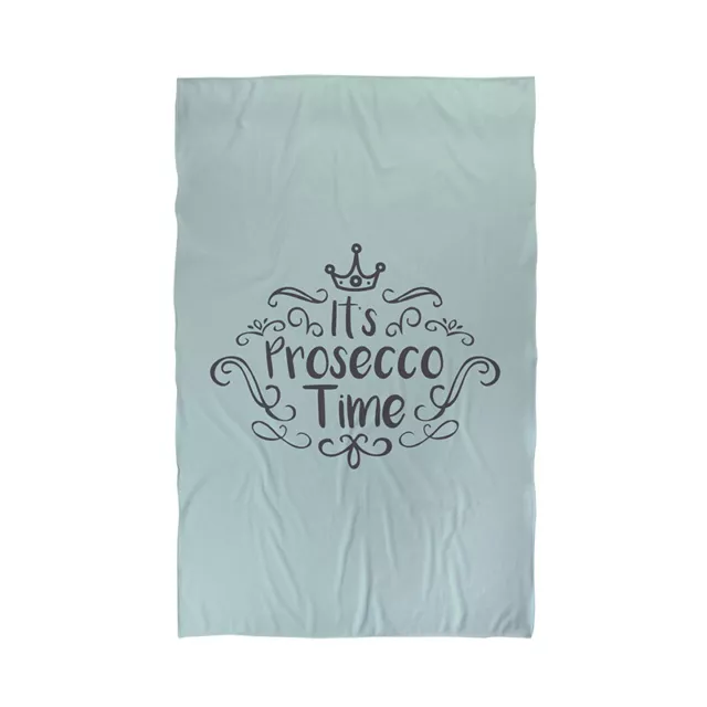 147x99.1cm es Hat Prosecco Zeit Grün Mikrofaser Strandtuch Sommerurlaub Geschenk 2