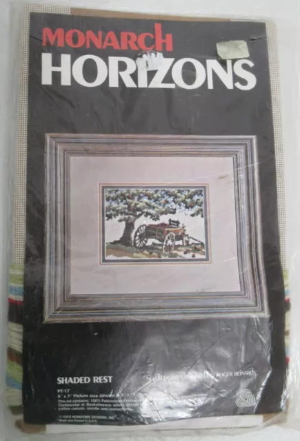 Crewel Embroidery Kit Monarch Horizons Shaded Rest New Vintage 1978