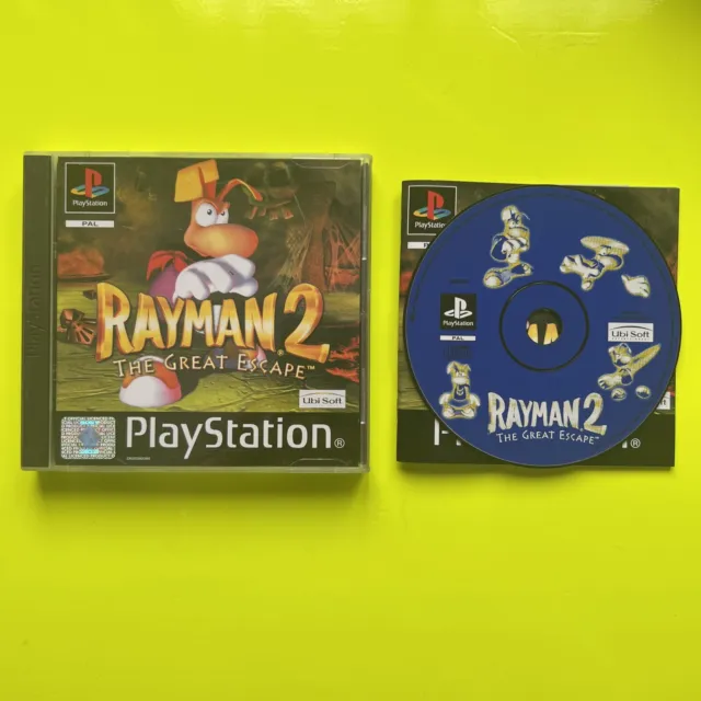 Rayman 2 The Great Escape Ps1 Pal Ita Playstation 1 Psx Ubisoft Usato