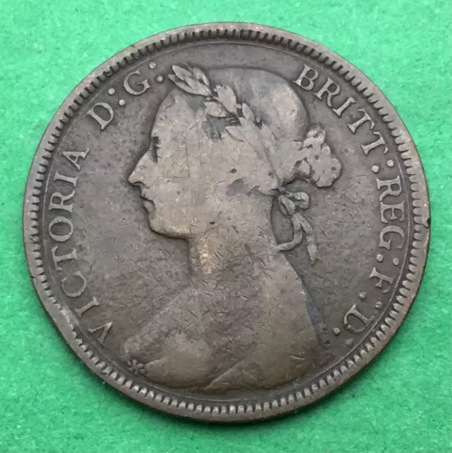Uk 1885  Great Britain Half Penny - Queen Victoria 2
