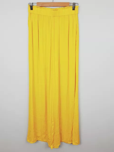 ZARA Womens Size S or 10 Yellow Wide Leg Pants