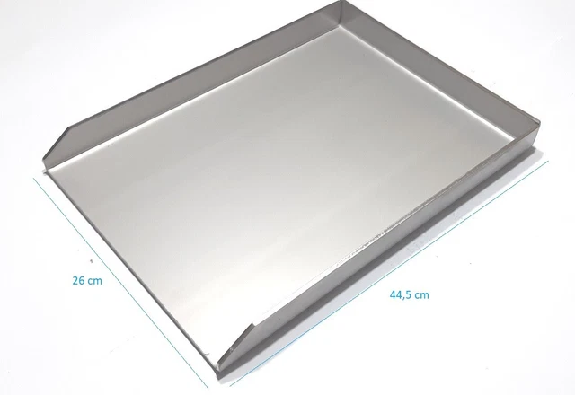 Grillplatte Plancha aus Edelstahl V2A verschiedene Größen Grillaufsatz 4 mm