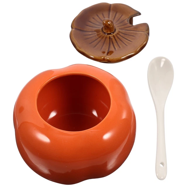 Seasoning Jar Condiment Jars Persimmon Seasoning Jar Container Lid Personality