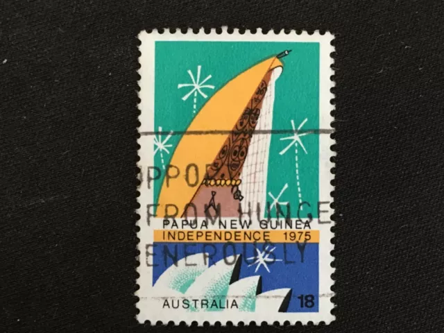 1975 Australia Celebrating Independence Papua New Guinea 18C Tambaran - Used Png
